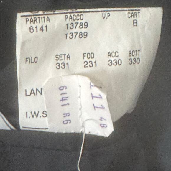 LANVIN CLASSIQUE Pure Wool Overcoat 48R Italy Black Luxury Designer Long Coat - Picture 13 of 16